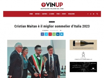 Cristian Maitan è il miglior sommelier d’Italia 2023