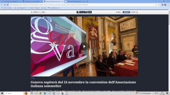 Genova ospiterà dal 24 novembre la convention dell'Associazione italiana sommelier