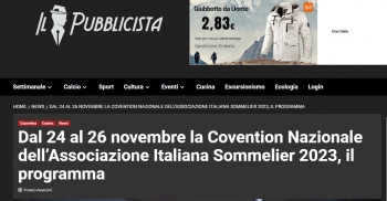 Dal 24 al 26 novembre la Covention Nazionale dell’Associazione Italiana Sommelier 2023, il programma
